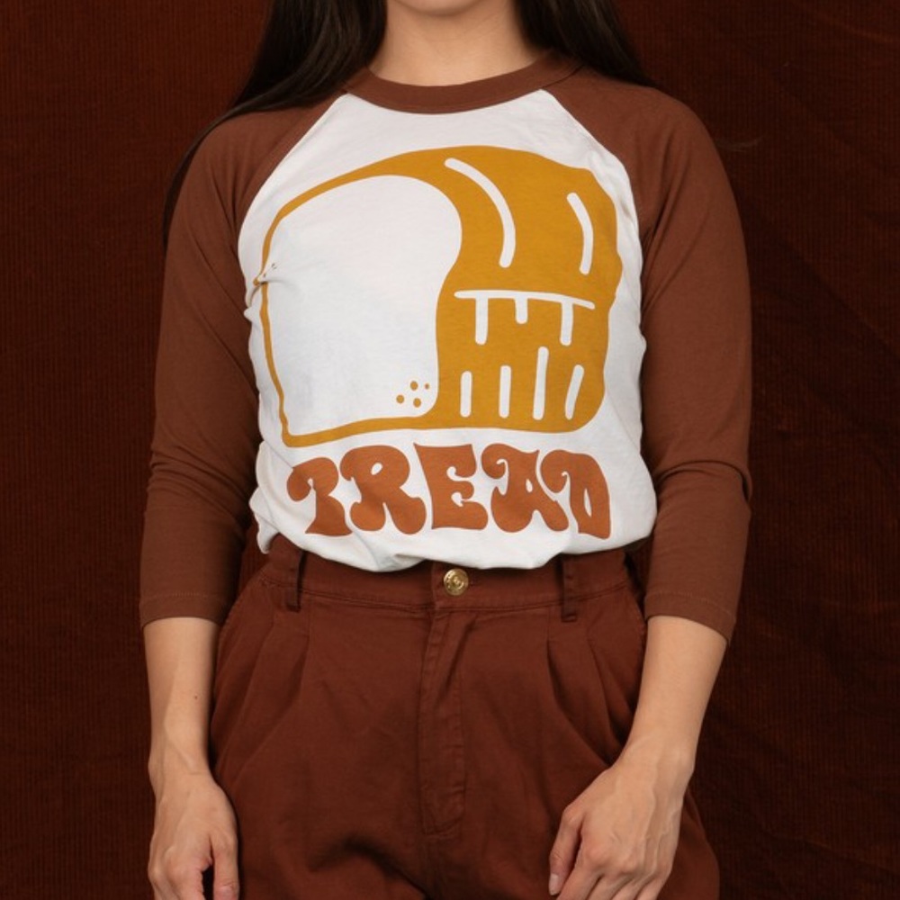BIG BUD PRESS ⭐️Limited Run⭐️Bread 3/4 Sleeve Raglan Tee- UNISEX- NWOT